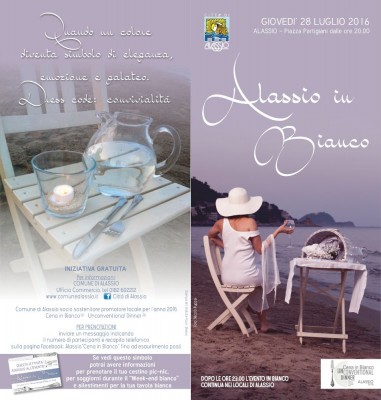 alassio - cena in bianco 2016 - brochure fronte
