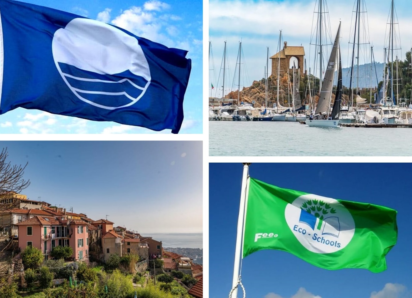 Due importanti riconoscimenti per Alassio: la Bandiera Blu alla Marina di Alassio e la Bandiera Verde alla scuola Bottaro di Moglio
